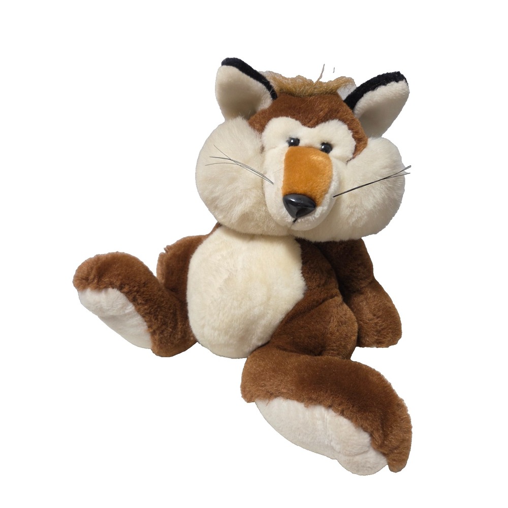 Vintage 24K Polar Puff Redman Red Fox Plush 14" Stuffed Animal 1990